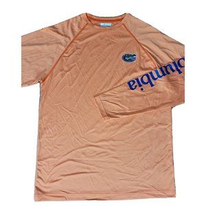 Columbia PFG UF Gators Men's M Orange Performance T Shirt UPF Sun Tee Wicking LS